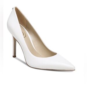 Sam Edelman Hazel Pumps Bright White Leather Size 6 Wide NWT